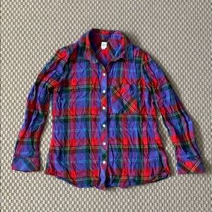 🔥FINAL SALE: Gap soft plaid women’s shirt